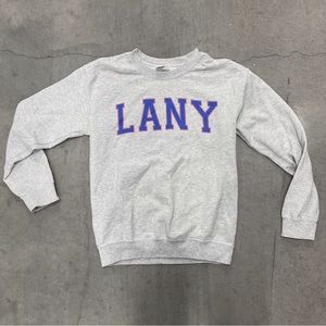 Lany Merch Varsity Crewneck Grey - size small